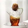 Tetera de Vidrio de Borosilicato Alto, Cafetera de Té Resistente al Calor, Taza de Té Especial para Preparar Té Pequeño de Cítricos Verdes, Juego de Té, Tetera Kung Fu