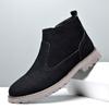 Botas Martin transfronterizas de Amazon para hombre, botas de cuero estilo británico retro de otoño e invierno, botas Chelsea altas de moda para hombre.