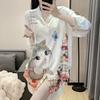 2024 Nuevo Pijama de Cardigan para Mujer Verano Camisón Alta Gama Sexy Lindo Dulce Camisa Vestido Camisón