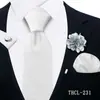 Corbata para Hombre, Pañuelo Cuadrado, Gemelos, Broche Set de 4 Piezas para Banquete de Negocios Decoración de Traje Camisa Corbata de Moda Fábrica Shengzhou
