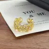 Anillo Abierto de Encaje Geométrico Hueco Retro Vintage de Moda para Mujer, Único y Elegante con un Toque de Lujo