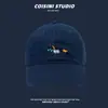 Boné de Baseball Bordado de Cavalinho Fofo Novo 2026 para Mulheres, Casual Diário Primavera e Verão, Tendência para Casais Estudantes