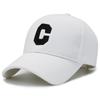 Gorra de Béisbol Bordada Big C Nueva Gorra de Pico de Pato de Estilo Coreano Trendy Sombrilla Sombrero para el Sol Unisex Sombrero para Todas las Estaciones