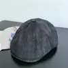 Boina Lisa Simples Versátil Estilo Japonês para Mulheres, Vintage, Afina o Rosto, Artística, Circunferência Craniana Grande, Boné para Frente, Chapéu de Artista, Tendência