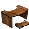 Taburete de pie de madera maciza para inodoro, ayuda para agacharse para baño, reposapiés para inodoro, reposapiés para sentarse en el inodoro