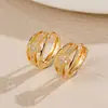 Pendientes Trendy de Chinoiserie Europea y Americana Multiusos de Concha Natural de Trébol de Cuatro Hojas para Mujer, Pendientes de Goteo de Aceite de Nicho de Alta Gama