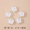 Pétalos de Perla de Imitación ABS Muguete Lazo Pulsera DIY Hecha a Mano Accesorios de Cuentas Pendientes Joyería Al por Mayor