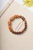 Semilla de Bodhi Natural Cocida Placa Tejida DIY Cadena de Cuentas de Oración de Mano Accesorios Largos para Hombres y Mujeres Regalos