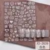 Adesivos de Unha Artística Graffiti Gato Filhote Doce Fofo Desenho Animado Coelho Linha Preta Adesivos de Unha Autocolantes Atacado