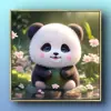 Pegatinas Cálidas y Lindas de Osos Panda Pequeños para la Guardería del Bebé, Pinturas Decorativas Autoreparables, Pegatinas de Pared con Dibujos de Animales Caricaturizados