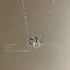 Nuevo 2025 Estilo Coreano Chapado en Plata 925 Moda Lujo Accesible Collar Accesorios de Diseño Dulce de Nicho para Mujer