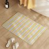 Alfombrilla de Piso para Baño, Antideslizante, Absorbente de Agua, Secado Rápido de Tierra de Diatomeas para Inodoro, Baño y Entrada de Baño