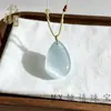 Colgante de Ojo de Gato Color Hielo de Alta Calidad Colgante de Ojo de Gato Rosa Colgante de Gota de Agua Color Champaña Oferta Especial para Transmisión en Vivo en Puesto Callejero