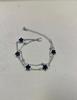 Explosiones de temu transfronterizos europeos y americanos, joyería de flores de la suerte brillantes, traje de pulsera de acrílico, joyería de trébol de cinco hojas para damas