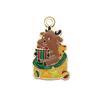 Mix 56 Gota de Natal Óleo Liga DIY Jóias Acessórios Papai Noel Boneco de Neve Sino Alce Pulseira Pingente