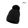 Gorro de Punto para Adultos Otoño e Invierno Transfronterizo con Forro Polar, Protección para Orejas, Pompón Versátil, Gorro a Prueba de Frío, Gorro Cálido de Punto Trenzado para Hombres y Mujeres