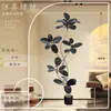 Planta Artificial Verde Black Diamond con un Toque de Lujo para Decoración de Sala de Estar, Planta de Interior Grande en Maceta, Árbol Falso, Planta Biomimética