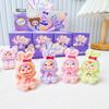Caixa surpresa de bonecas de três casais de bebê com flocos de desenho animado, enfeites decorativos de mesa feitos à mão, brinquedos por atacado