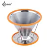 Acero Inoxidable 304 Filtro de Fugas para Café Filtro de Fugas para Té Embudo Colador de Residuos de Jugo Práctico Japonés y Coreano