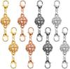 Juego de hebillas magnéticas para joyería, muy popular en Amazon, con diamantes de imitación redondos en forma de corazón.
