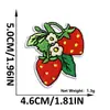 Patch de Bordado de Morango Desenho Animado Patch de Leite de Fruta Bordado Fofo para Roupa Infantil Decoração de Bolsa de Brinquedo Patch Termocolante