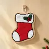 Maravillosa Toalla de Mano Navideña, Tipo Colgante, Engrosada, Absorbente, Toalla de Mano para Baño, Linda Toalla de Mano para Niños para Uso Doméstico, Navidad