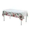 Mantel Navideño Transfronterizo Peva Impermeable Desechable Decoración Festiva Copo de Nieve Fiesta Interior