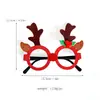 Nuevas gafas decorativas navideñas, juguetes para niños y adultos, artículos de regalo, gafas creativas con astas de Papá Noel y muñeco de nieve.