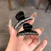 Presilha Versátil Pequena de Garra com Strass Estilo Coreano para Mulheres, Presilha Lateral de Princesa para Cabelo, Presilha de Franja Estilo Novo, Grampo para Cabelo Solto, Presilha Tendência para Meio Preso