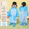 Impermeable para niños y niñas, adecuado para estudiantes de primaria y niños de jardín de infantes, poncho de lluvia reutilizable de dibujos animados para niños