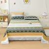 Novo Modelo 2026 13372A Lençol de Cama de Casal Impresso 100% Algodão e Fronha, Estilo Fresco e Simples para Estudantes, Peça Única