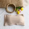 Top de tubo sin costuras anti-exposición una pieza para bustos pequeños, hermoso camisón cruzado en la espalda, ropa interior push-up antideslizante para mujer