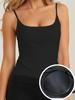 2025 Nova Camisola Slim de Cor Sólida Estilo Europeu e Americano Feminina de Verão Alta Elasticidade Confortável Temperamento Top para o Dia a Dia