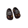 Zapatos Pequeños de Cuero para Bebé Primavera y Otoño Guardería Estilo Versátil Retro Zapatos Individuales Zapatos para Niños Pequeños Estampado de Leopardo Moda para Niñas Lunares Casual