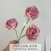 3 Rosas de Luna de Amor Artificiales con Acabado de Alta Gama, Flores Artificiales para Decoración de Bodas, Decoración Suave de Hotel, Arreglo Floral, Exhibición de Rosas