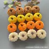 Decoraciones de calabaza de terciopelo artificial transfronterizas, adornos decorativos festivos de calabaza colorida envuelta en tela para Halloween, en stock al por mayor
