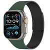 Adecuado para Apple Watch Ultra9876543210 Generación Se Correa de Reloj de Silicona Suave Magnética con Textura de Grano