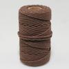 Corda de algodão de 3 mm, fio de algodão, cerca de 50 jardas/rolo, atacado de fábrica, pacote de tapeçaria, faça você mesmo, material tecido à mão, corda