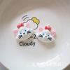 Boneca dos desenhos animados resina jóias acessórios diy material elástico hairpin set material urso coelho bunda sul 8