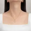 Colgante de Oro Real Vintage Collar de Acero de Titanio Estilo Melad 2025 Avanzado Nuevo Corazón Manchado de Aceite para Mujer Collar Versátil