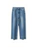 Jeans Cropped com Stretch 2026 para Mulheres Baixas, Estilo Calça de Vovó Magra, Modelo Mais Vendido no Verão, Mesmo Estilo de Da Ding