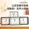 Decoración simple de despertador para habitación infantil y dormitorio, reloj de cuarzo rectangular, elegante reloj GH220, reloj de pared de plástico con alarma