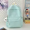 2026 Nueva Moda Casual Mochila Escolar Estilo Coreano Color Sólido Fresco Mochila para Estudiantes de Secundaria y Universidad Mochila de Campus para Mujeres