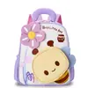 Linda Abejita Flor Mochila Escolar Infantil Dibujos Animados Jardín de Infancia Mochila Pequeña Mochila para Niños y Niñas de Clase Media y Alta
