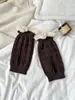 Calcetines de algodón con ribete corto para mujer youjiaxiu otoño e invierno, calentadores de piernas de punto trenzado texturizados de moda, cubiertas para botas