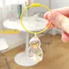 Llavero Colgante de Pelo de Gato Acrílico Caja Transparente para Guardar Pelo de Gato Colgante Conmemorativo de Alto Valor para Mascotas Venta al por Mayor