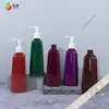 Botella plana sub-botella de champú al por mayor botella de loción de 250 ml botella de loción corporal cuidado del cabello traje de botella de champú botella de plástico pet