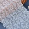 Nuevo encaje de pestañas bilaterales, encaje de nailon blanco, encaje hueco, accesorios de encaje para bodas