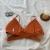 Nuevo Estilo Sujetador de Espalda Hueca para Estudiantes, Cruzado, Sujetador Inalámbrico, Bandeau Fino de Verano