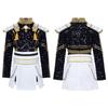 Traje de Cosplay Preto e Dourado para o Grupo de Meninas Caçadoras, Traje de Performance de Palco Cosplay Lumiko, Traje de Performance de Grupo de Meninas Versão Filme